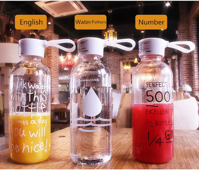 1000ml 600ml My Lemon Water Bottle Plastic Bottles Drink Bottle Transparent Bottle Portable Botella De Agua Bidon Garrafa Water Bottle Cup Accessories Aliexpress