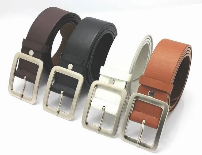 

PU Leather Belts for Men Brand Strap Male Pin Buckle Fancy Vintage Jeans cintos Waistband Waist Strap