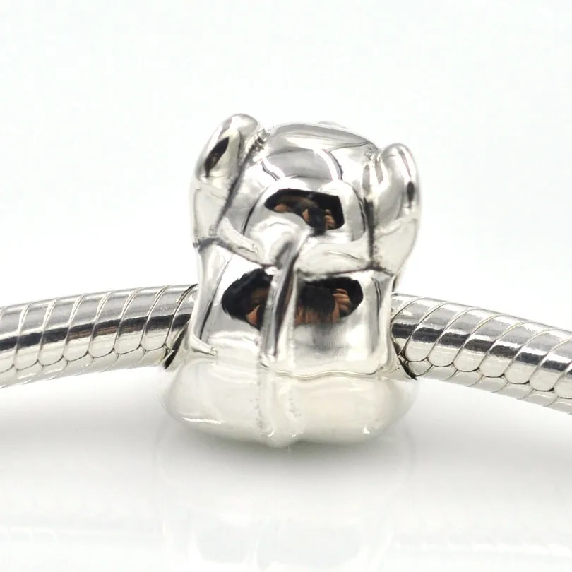Fit Pandora талисманы браслет Счастливый Слон Шарм бусины серебряные бусины 925 пробы DIY модные ювелирные изделия для женщин