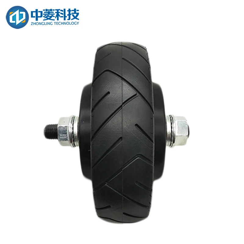 Best Price 5.5 inch built-in encoder robot single axis / dual axis 24v-48v ZLLG55ASM150 wheel servo motor set ZLAC706-CAN