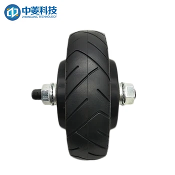 

5.5 inch built-in encoder robot single axis / dual axis 24v-48v ZLLG55ASM150 wheel servo motor set ZLAC706-CAN