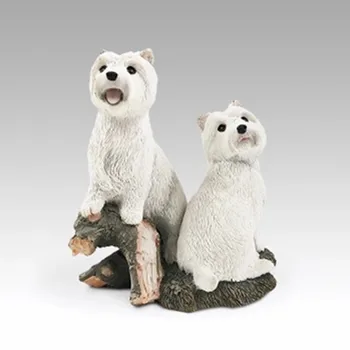 

Simulation animal Simulation Animal West Highland White Terrier Creative Resin Action Figure Collectible Toy D6