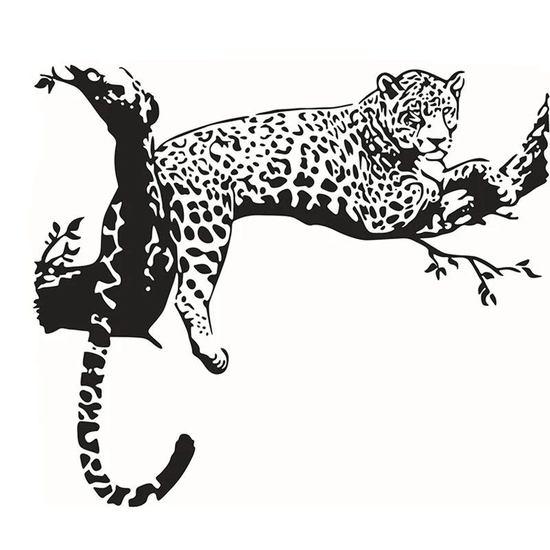 Newest Large Leopard Vinyl Wall Sticker Home Decoration Leopard Sticker