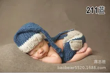 2pcs hat pants New pocket Clothes baby set Toddlers handmade newborn infant photography props