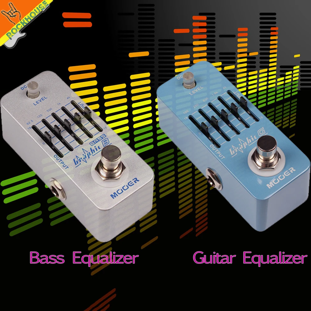 MOOER 5 bands guitar equalizer guitarra EQ Guitar Effect Pedal Bass
