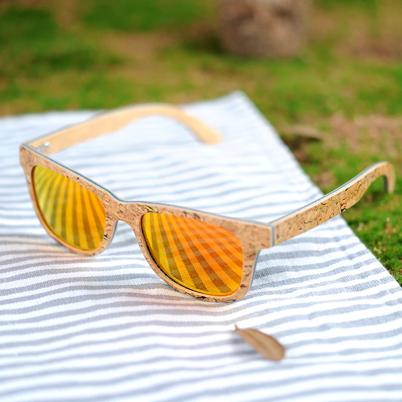 BOBO солнечные очки «Птица» женские красочные рамки поляризованные Модные Винтажные деревянные очки для подарка oculos de sol feminino AG021