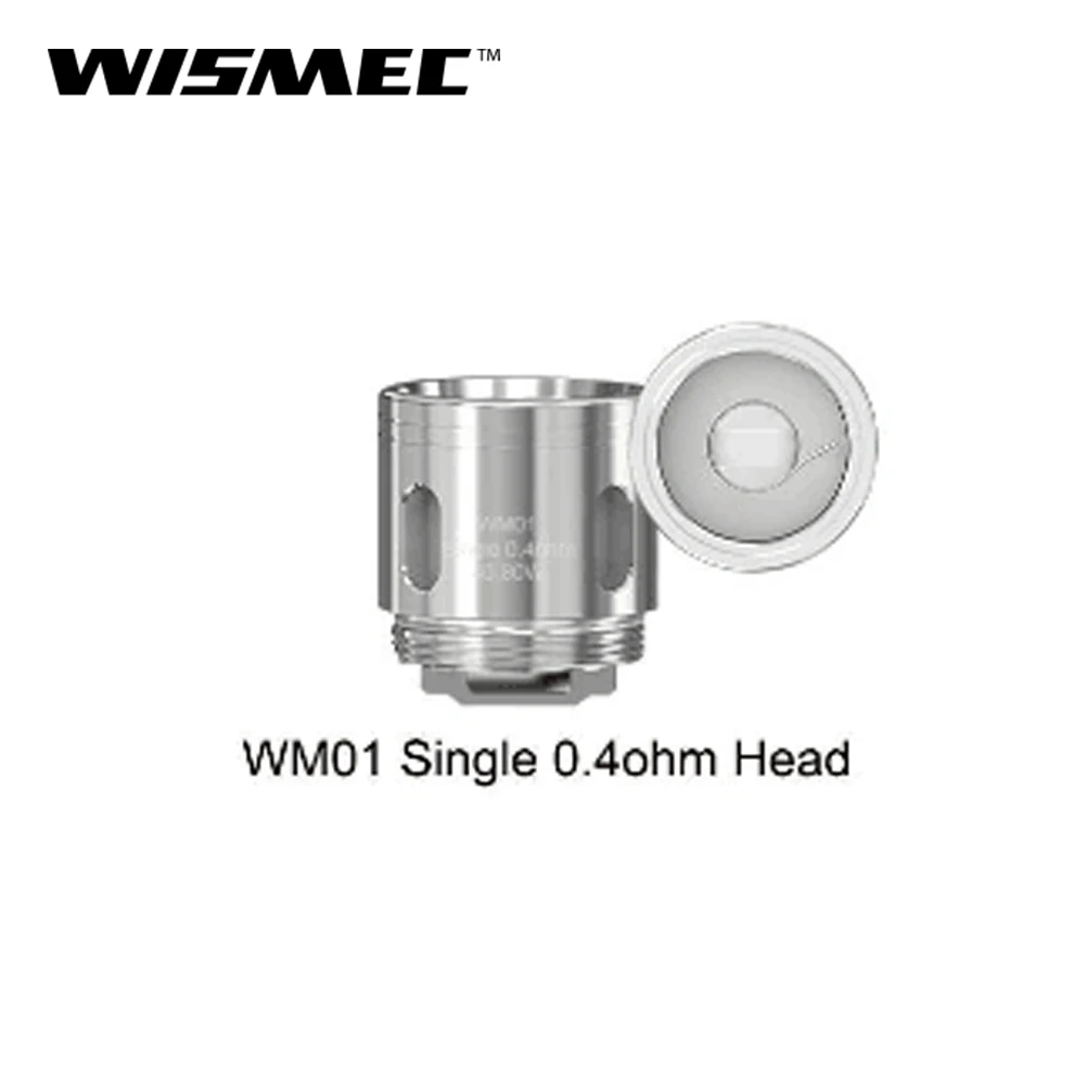

Original Wismec WM Coills For Reuleaux RX GEN3 And GNOME WM01 Single 0.4ohm Head/ WM02 Dual 0.15ohm Head/WM03 Triple 0.2ohm HKWH