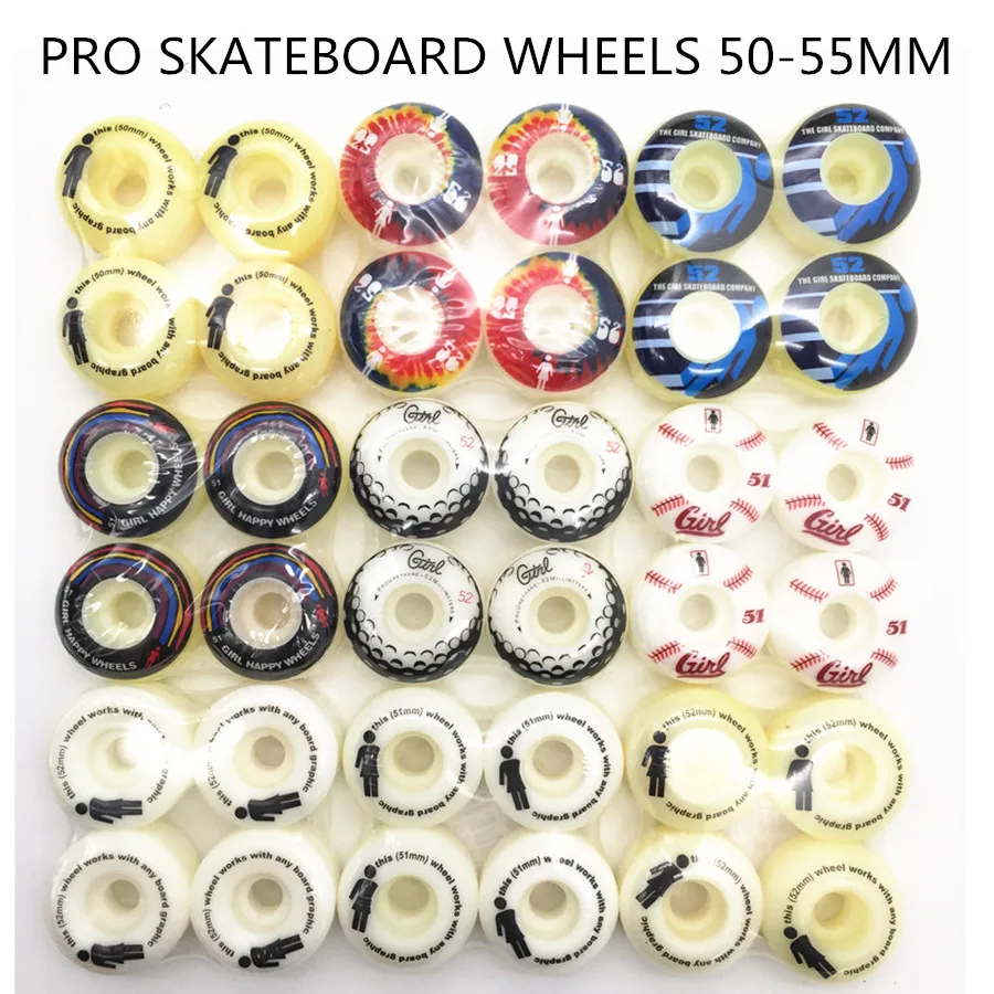 

Free Shipping 4pcs/Set Pro Skate Element 52mm PU 101A Wheels For Skateboard Deck Cruiser Board