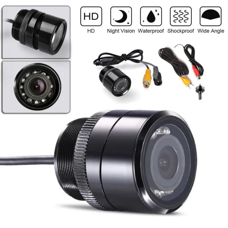 

170° CMOS Car Rear View Backup Camera Reverse 9 LED IR Night Vision Waterproof