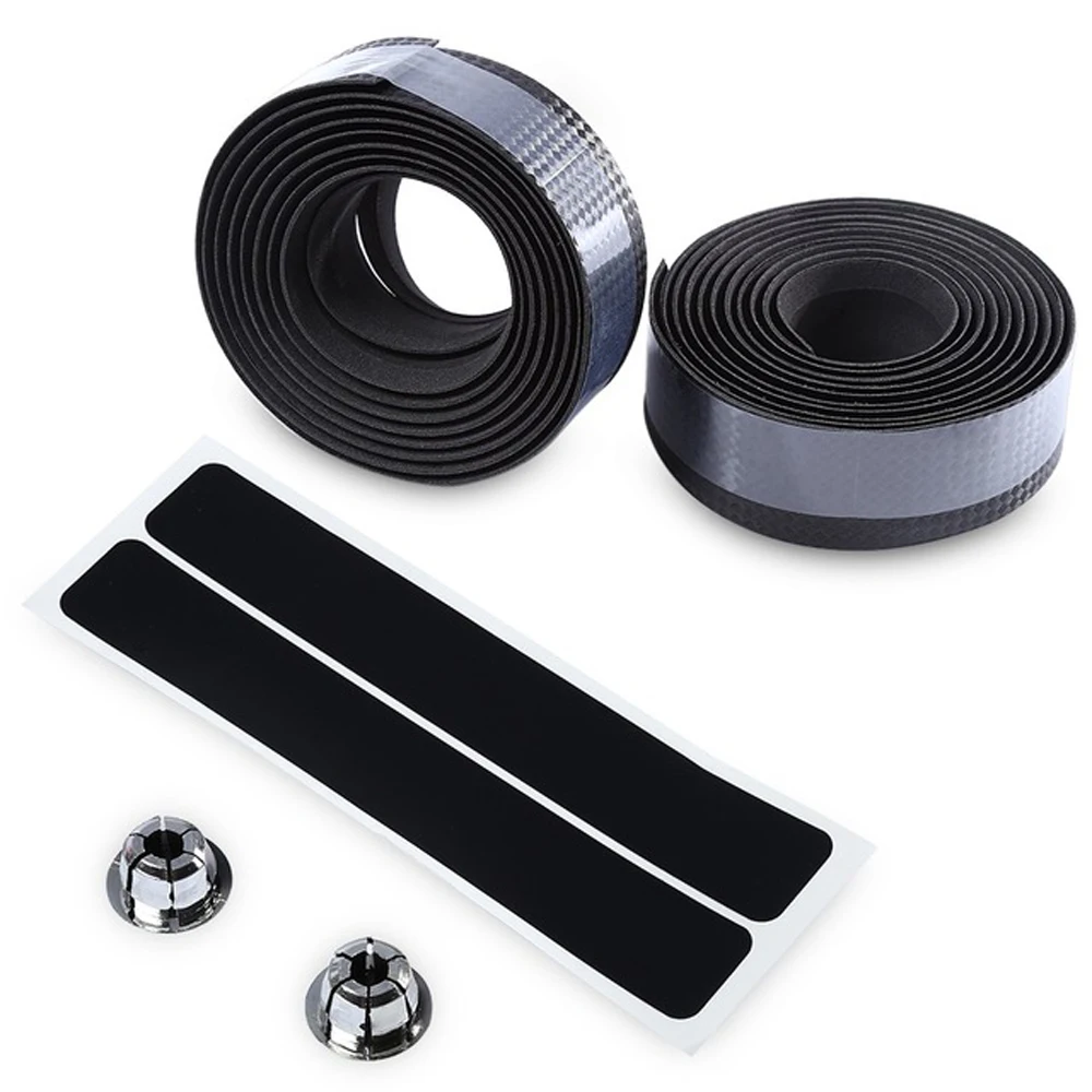 Road Bike Cycling Handle Belt Bike Bicycle Cork Handlebar Tape Wrap+2 Bar Plug