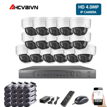 

4K POE NVR 5MP 4MP 3MP 2MP kit PoE IP Camera P2P Cloud Onvif FTP CCTV System IR Outdoor Night Vision Video Surveillance Kit