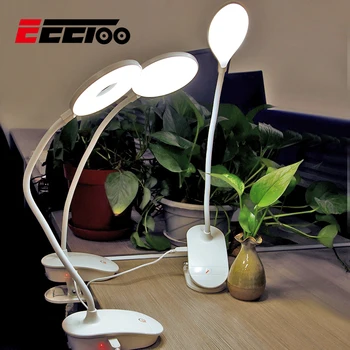 

EeeToo USB Rechargeable LED Night Light for Children Desk Lamp Eye Protection LED Table Lamp with 18650 Battery Clip Night Lamp