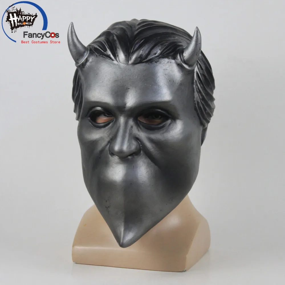 Ghost B C  The Nameless Ghouls Guitarist performing Mask Cosplay Helmet Halloween Latex Mask Props Gifts Mask Party High Quality
