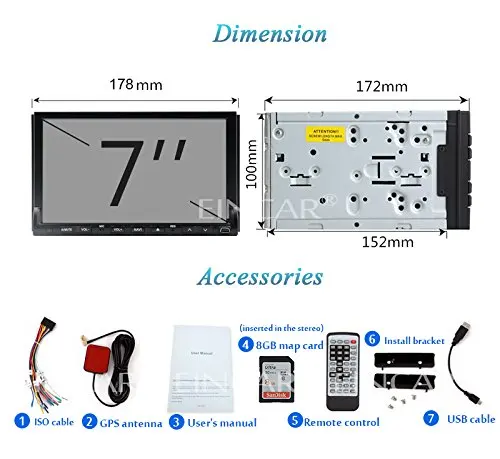 Perfect Upgrade Version with Backup Camera! EinCar Car Radio 7 Inch Touch Screen Auto Radio In Dash Navigation Double 2 Din Car DVD Play 2 Perfect Upgrade Version with Backup Camera! EinCar Car Radio 7 Inch Touch Screen Auto Radio In Dash Navigation Double 2 Din Car DVD Play 2