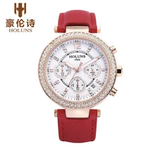 LS001 HOLUNS Reloj de Ginebra Marca CRONÓGRAFO SEÑORA De Moda de lujo relojes de diamantes T906.417.76.031.00 relogio feminino