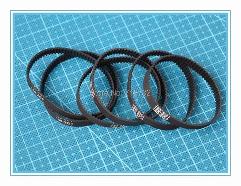 204 2GT 6 round timing belt 204mm length GT2 6mm width 5pcs free