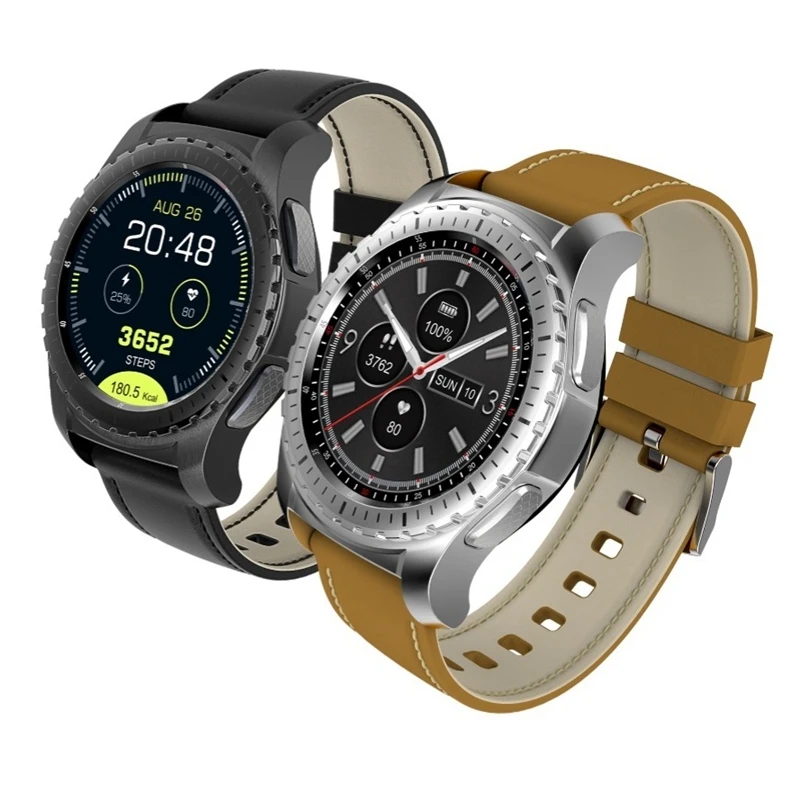

Bluetooth wireless andriond SmartWatch Round Relogio SIM Phone intelligent Music play Sport Pedometer support sms call