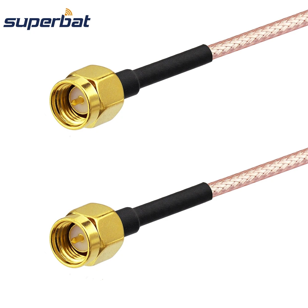 Superbat SMA Male to SMA Plug Straight Connector Adapter RF Pigtail