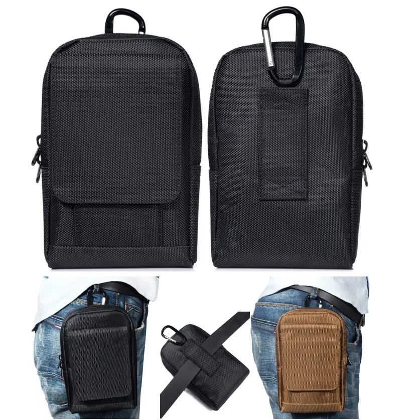 

Multi-function Wallet Phone Pouch Belt Clip Bag For iPhone Samsung Huawei Case with Holder Waist Bag Outdoor Sport Phone Cover