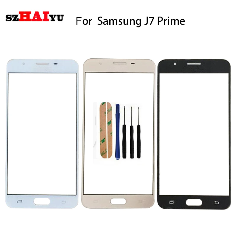 

SZHAIYU Top Replacement LCD Outer Lens Glass Front Screen Panel For Samsung Galaxy J7 Prime G610 G610F Front Glass Kits
