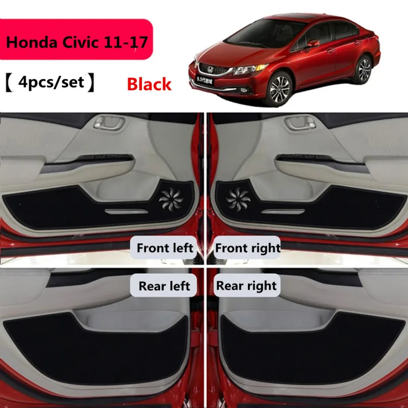 TAIJS Анти Удар двери автомобиля коврик для HONDA CIVIC 2011- 4 шт./компл. авто дверь пылезащитный чехол для HONDA CIVIC