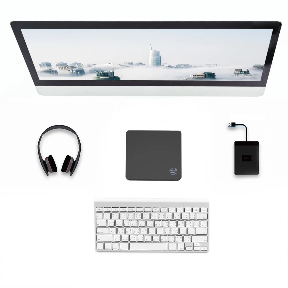 Beelink AP45 Домашний Мини ПК Intel Pentium J4205 2,6 ГГц 4 Гб ram 64G 128G EMMC Windows10 Двойной HDMI 4 * USB3.0 гигабитный LAN 4K HTPC NUC