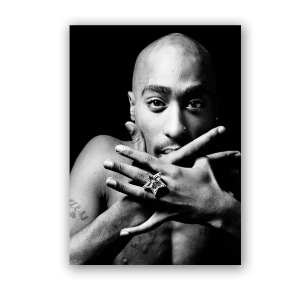 Печатные модульные HD картины стены искусства холст Tupac Amaru Shakur живопись скандинавские современные Плакаты для гостиной украшения дома - Цвет: BO LXR1763-02