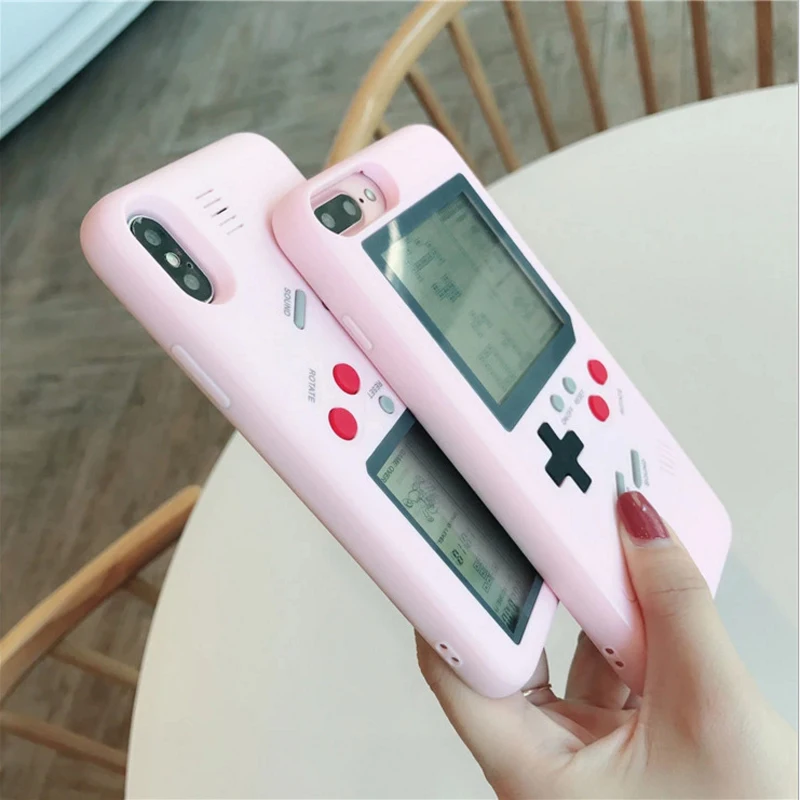 Популярный Tetris Gamer мобильный корпус Дети Подарки для iPhone 6 Чехол 6s 7 8 Plus iPhone X Play портативная консоль чехол для телефона