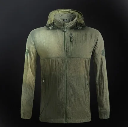 Тактическая стильная куртка с защитой от ультрафиолетовых лучей для мужчин, летняя верхняя Солнцезащитная куртка, легкая портативная Спортивная городская куртка