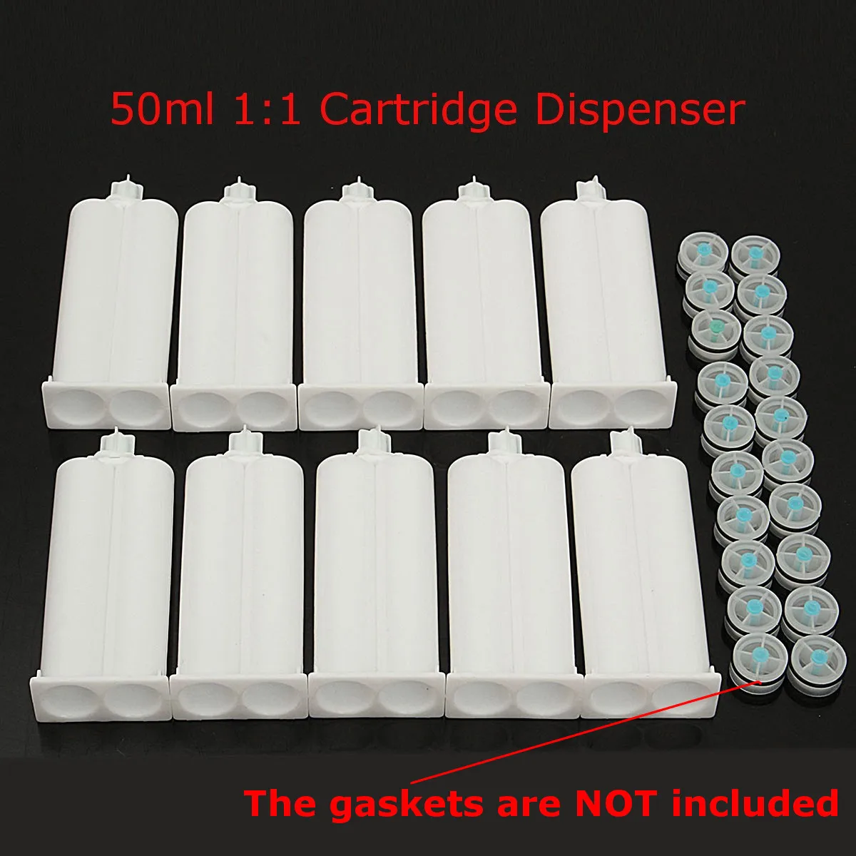 

BLEL Hot 10X Gun Adhesive 50ml Cartridge 1: 1 Ratio Dispenser With 20pc Piston