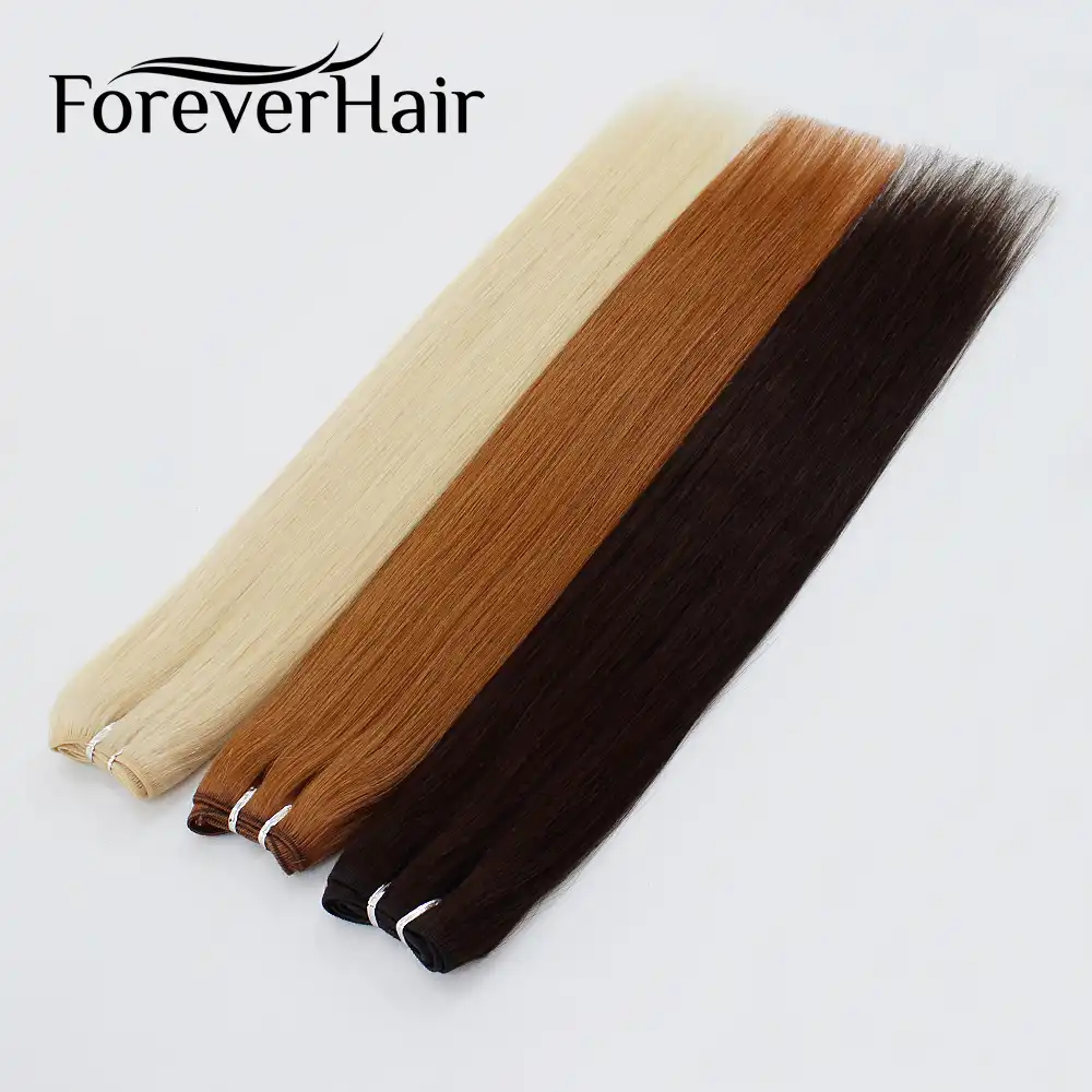 Forever Hair 100g Pc Remy Human Hair Weft Dark Brown European