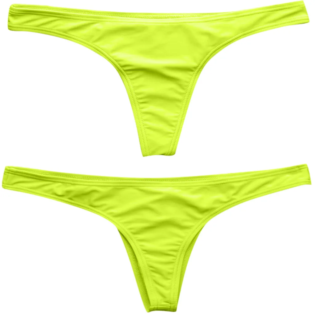 S-6XL, сексуальное, крошечное Бразильское бикини, низ, женский купальник, женские стринги, трусы, микро мини-стринги, трусики, нижнее белье, плюс размер, Танга - Цвет: Yellow