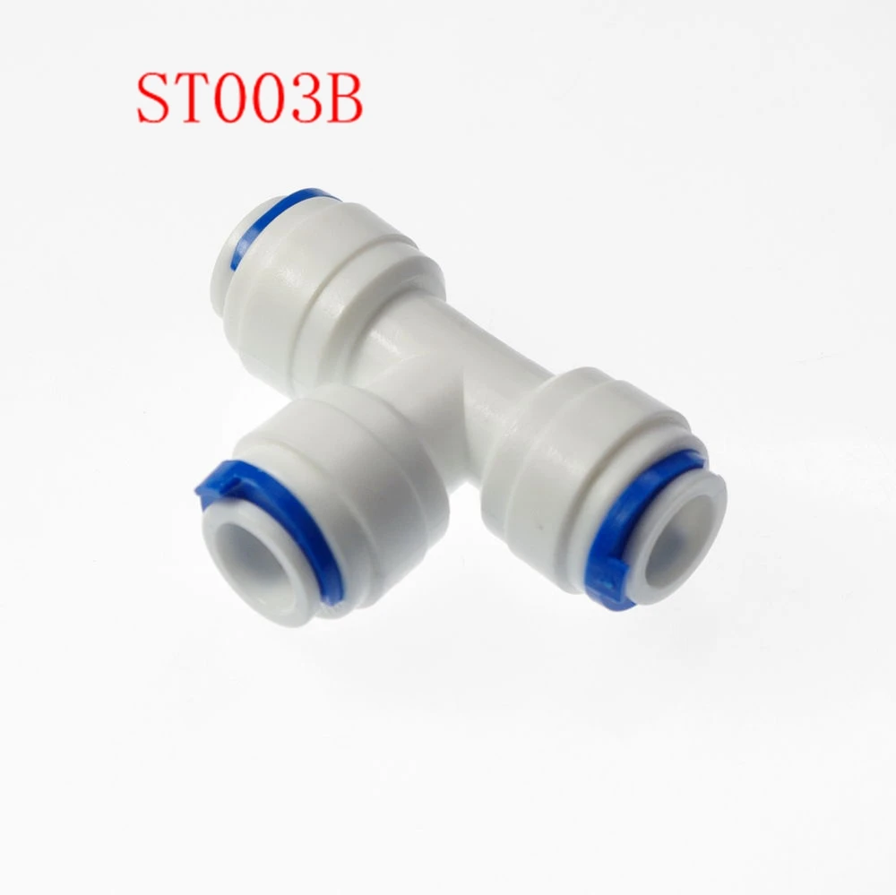 Murah Dari Selang Tabung Koneksi Cepat Type T RO Air Konektor Reverse Osmosis Akuarium Sistem Plastik Tee Pipe Fittings ST003