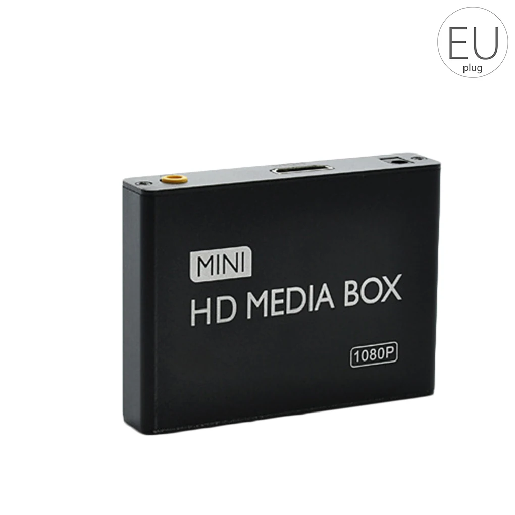 

MP013 Mini Media Player HD AV USB SD/MMC Video Player 1080P Multimedia Adverting Play EU plug