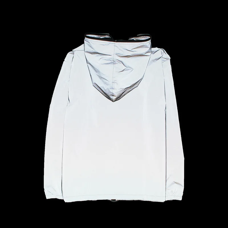 Chaqueta Hombre Chaqueta Reflectante wo Harajuku Capucha Co Chaqueta Hombre Chaqueta Reflectante wo Harajuku Capucha Co