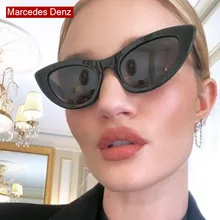 Большой кошачий глаз, солнцезащитные очки, Для женщин Шикарные очки черного цвета в стиле ретро женские солнцезащитные очки с дизайном «кошачие глаза» Для женщин UV400