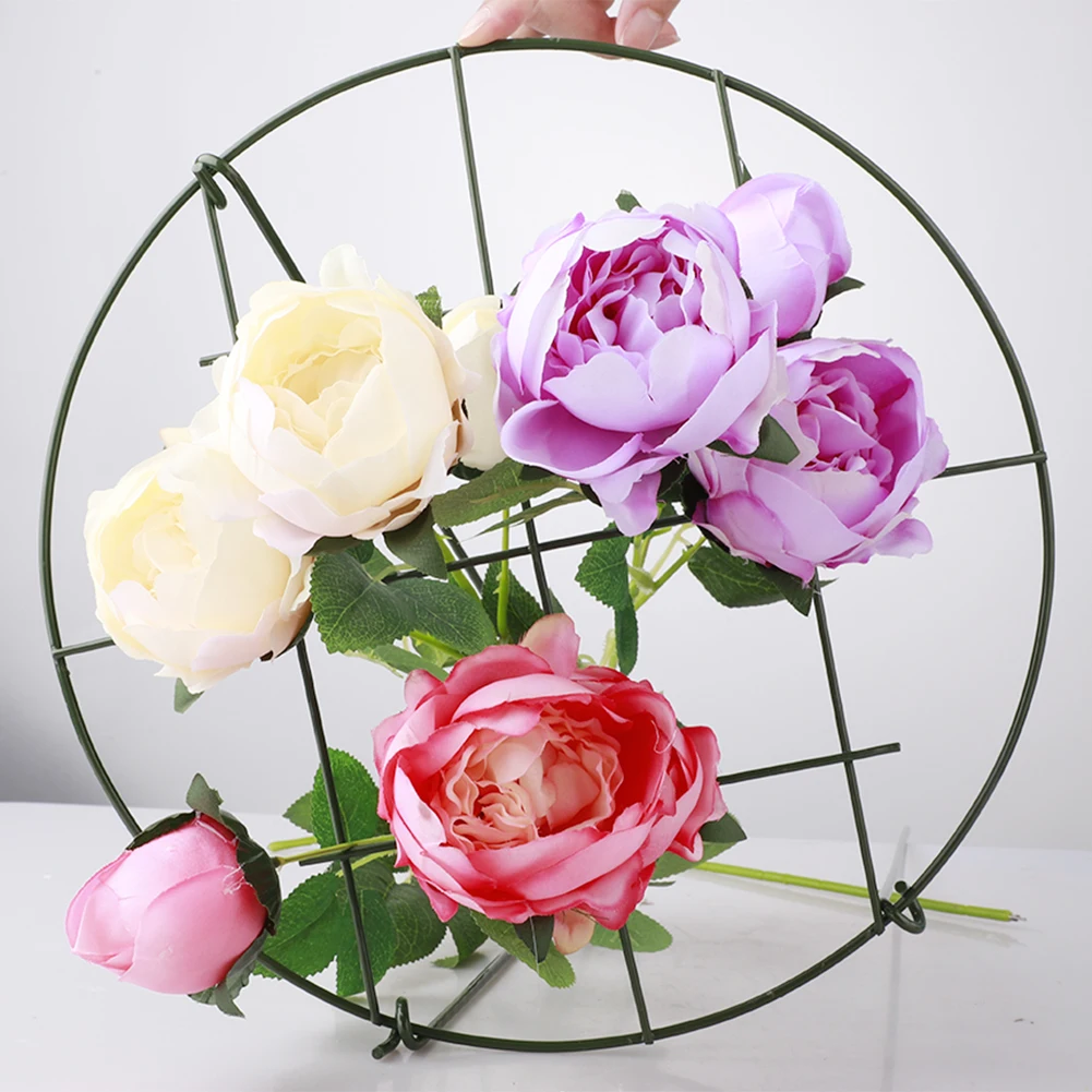 

1 Pieces Climbing Trellis Plant Support Home Garden Supplies Iron Flower Pot 30.5 x 45cm