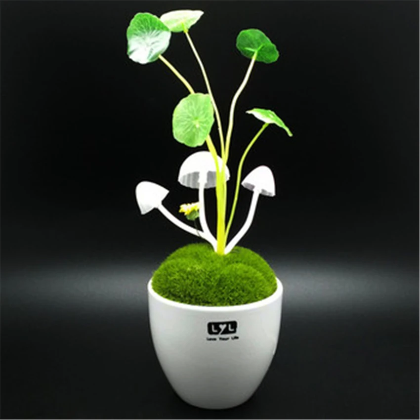 

Colorful LED desk Light mushroom Rechargeable Touch Sensor light Cute table Lamp in color changing mode for Bedroom Light