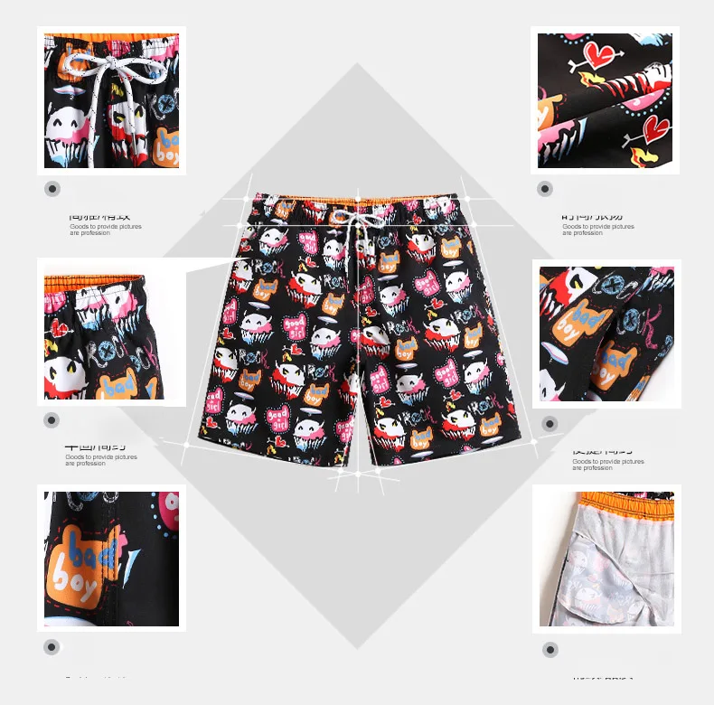 Gailang бренд Для мужчин Пляж Пляжные Шорты плавки мужские бермуды Повседневное плавки с накладными карманами купальники мужские шорты