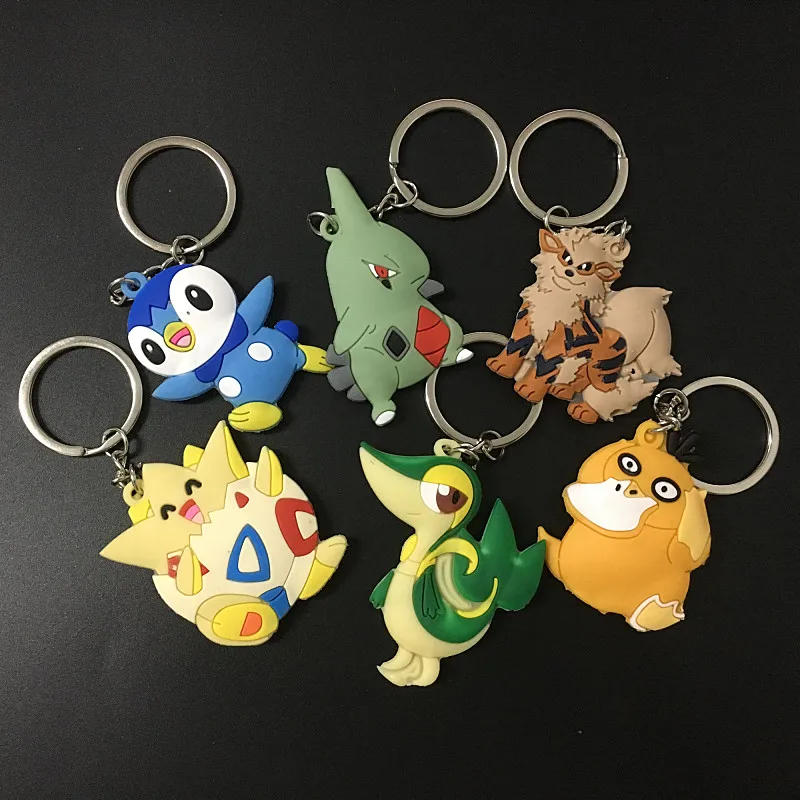 

Hot Selling Diy Handmade Keyfob Pikachu Keychains Poket Masters 3D Mini Pokemon Llaveros Chaveiro Japan Cartoon Children Gift