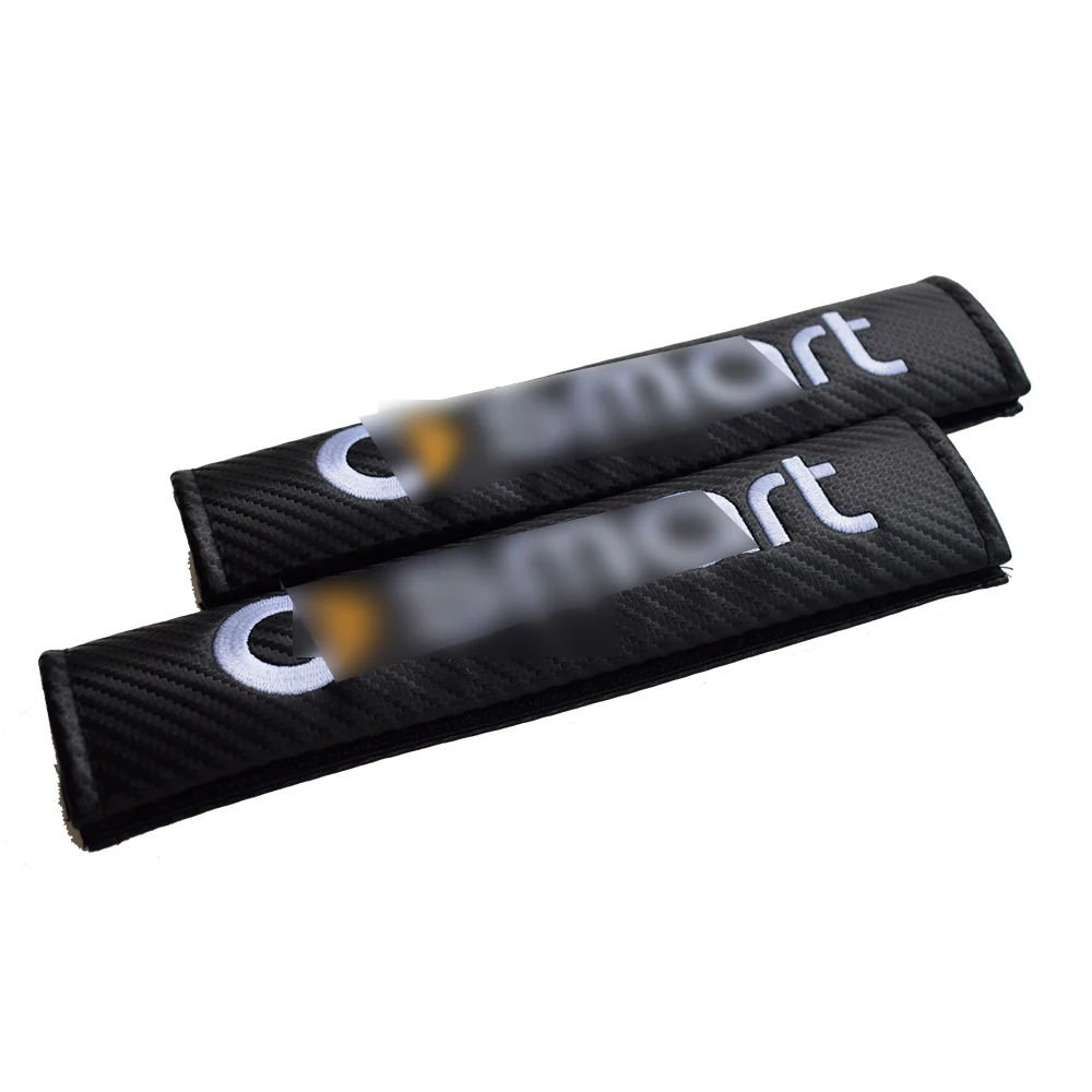 

2pcs Seat Belt Cover for Mercedes Benz Smart Forfour Fortwo Shoulder Belt Pad Shoulder Strap Case Safety Belt Auto Accessories