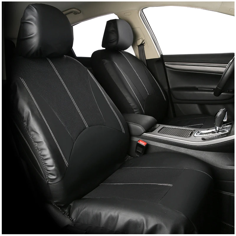 

Carnong car seat cover pu leather universal for ford fiesta focus fox mondeo maverick s-max ecosport escape edge auto seat cover