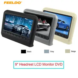 FEELDO 1 шт. цифровой HD 9 "автомобиль монитор подголовника LCD висит DVD плеер с FM USB SD игры 3 цвета Варианты # AM3858