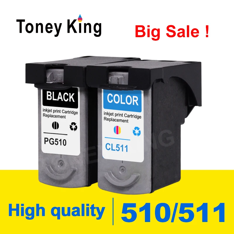 Toney King PG510 Ink Cartridge PG 510 CL511 CL 511 for Canon Pixma MX320 MX330 MX340 MX350 printer cartridges | Компьютеры и офис