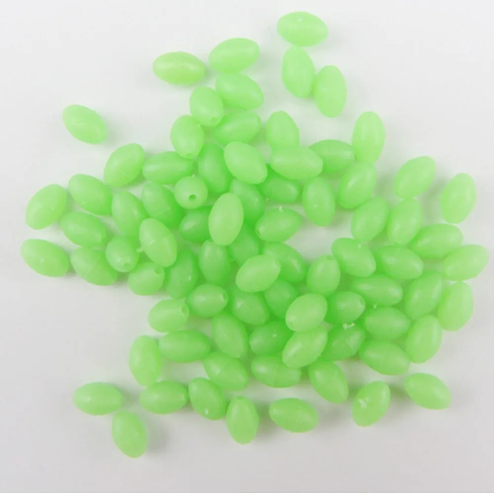 500pcs 5x8mm Luminous Fishing Glow Beads for Night Fishing Hooks