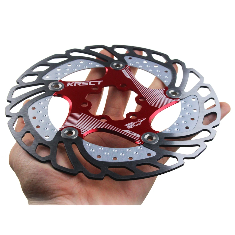 KRSEC велосипед ротор дискового тормоза DH Сверхлегкий вращающийся диск тормозные колодки 160 мм 180 мм 203 мм 6/7/8 дюймов для MTB велосипедные запчасти компонент