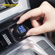 Steelmate 2017 hot sale TP-74B DIY Car TPMS with 4 External Sensors Tire Pressure Monitor System Alarm LCD Display steel mate