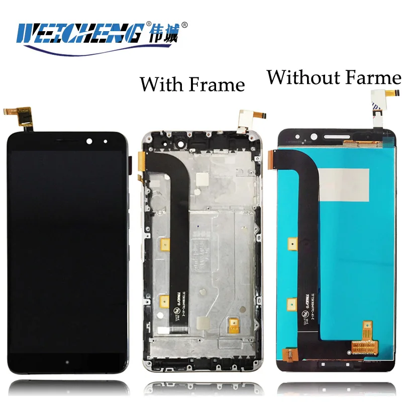 

WEICHENG For General mobile GM5 Plus LCD Display +Touch Screen Assembly With Frame for GM 5 Plus LCD Digitizer +free tools