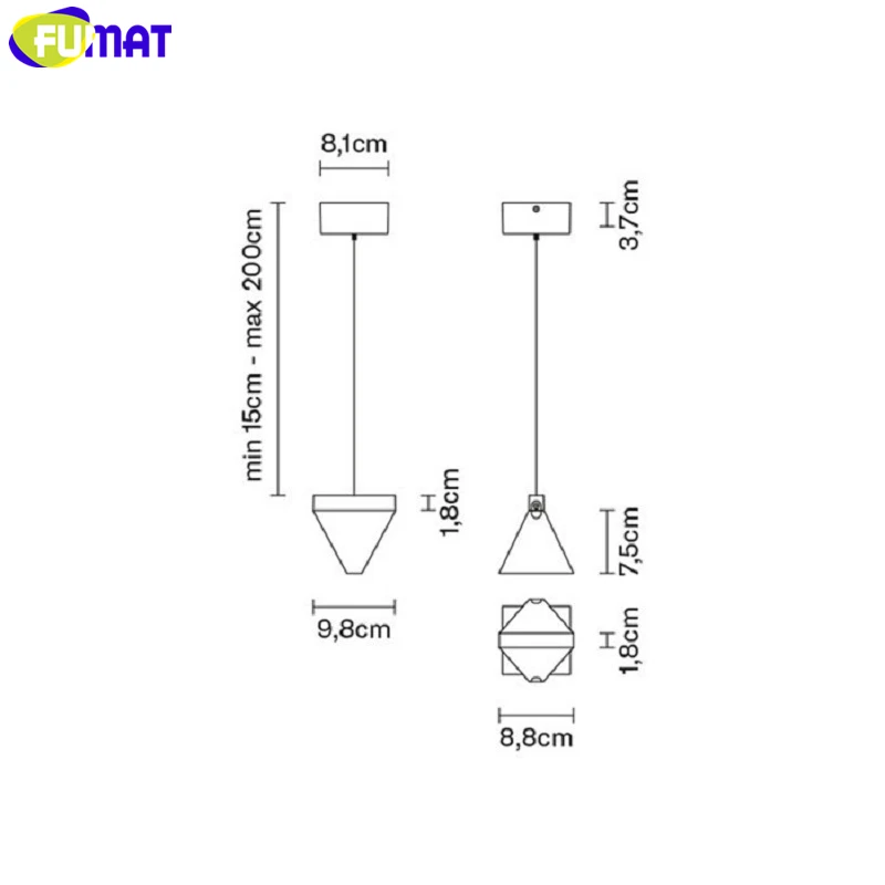 FUMAT Diamond Crystal K9 Pendant Lamp Wall Ceiling Desk Decorate Jewel Cutting LED Hanglamp Hanging Light Fixture Modern Lamps FUMAT Diamond Crystal K9 Pendant Lamp Wall Ceiling Desk Decorate Jewel Cutting LED Hanglamp Hanging Light Fixture Modern Lamps