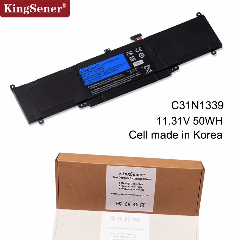 Цена KingSener C31N1339 Аккумулятор для ноутбука Asus Zenbook UX303L UX303LN TP300L TP300LA TP300LJ Q302L Q302LA Q302LG C31N1339 50WH